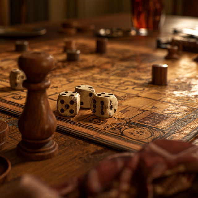 Board game style, Midjourney V8.2, render 2 of 4