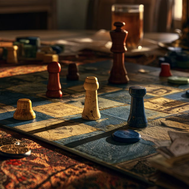 Board game style, Midjourney V8.2, render 4 of 4