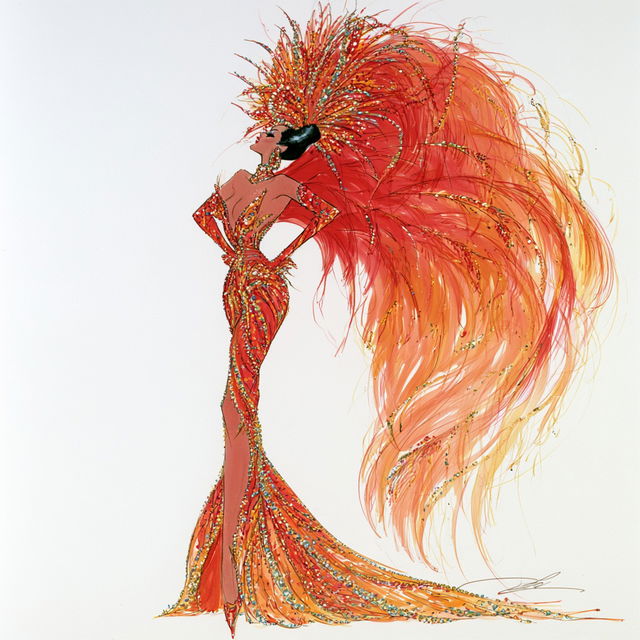 Bob Mackie style, Midjourney V8.2, render 2 of 4