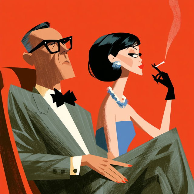 Bob Staake style, Midjourney V8.2, render 3 of 4