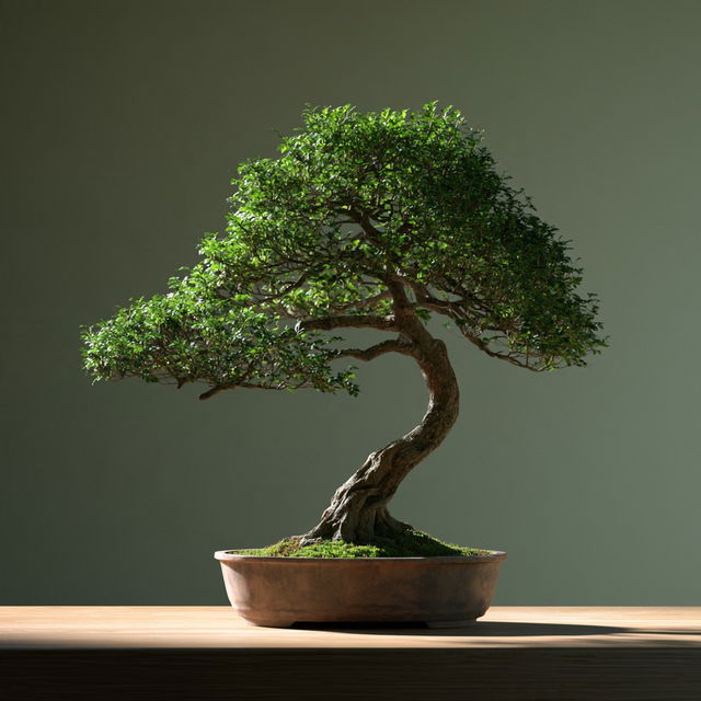 Bonsai style, Midjourney V8.2, render 1 of 4