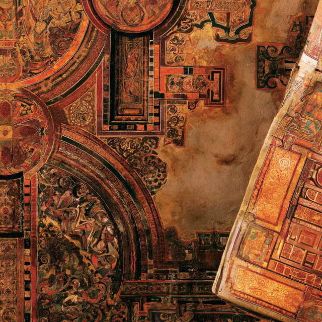 Book of Kells style, Midjourney V8.2, render 2 of 4