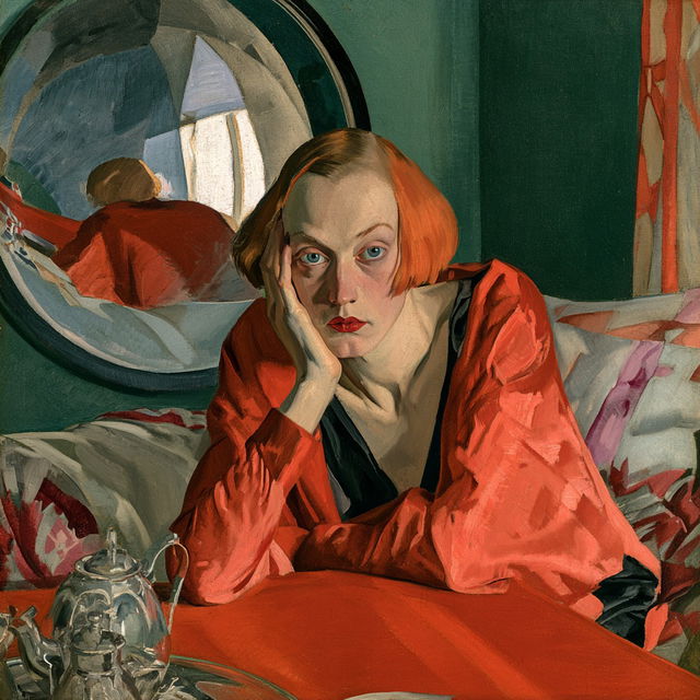 Boris Grigoriev style, Midjourney V8.2, render 1 of 4
