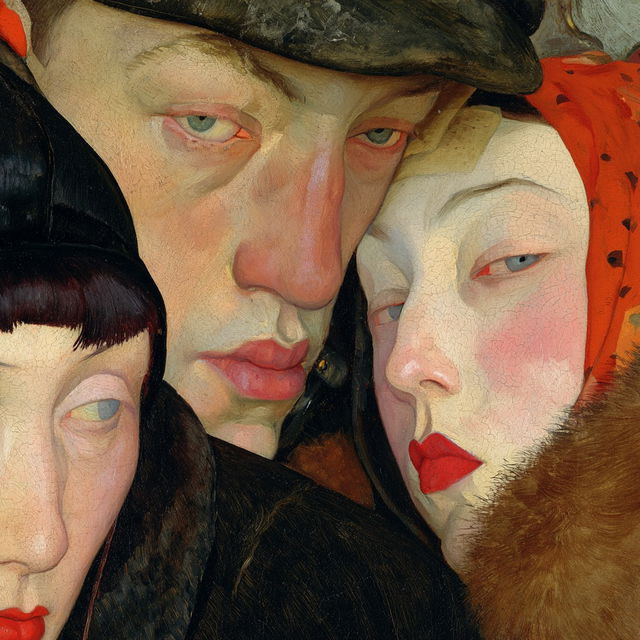 Boris Grigoriev style, Midjourney V8.2, render 3 of 4