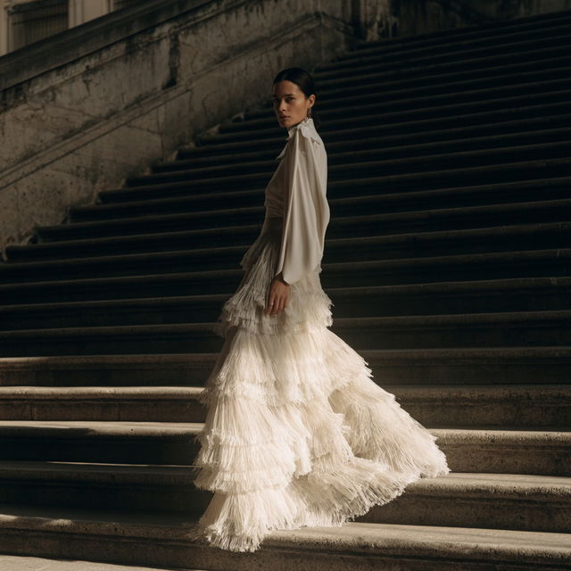 Bouchra Jarrar style, Midjourney V8.2, render 1 of 4