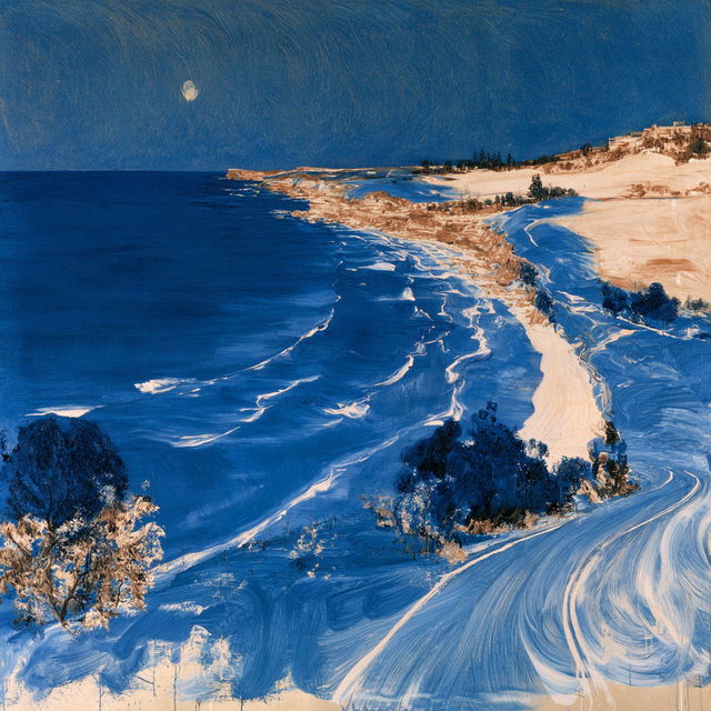 Brett Whiteley style, Midjourney V8.2, render 2 of 4