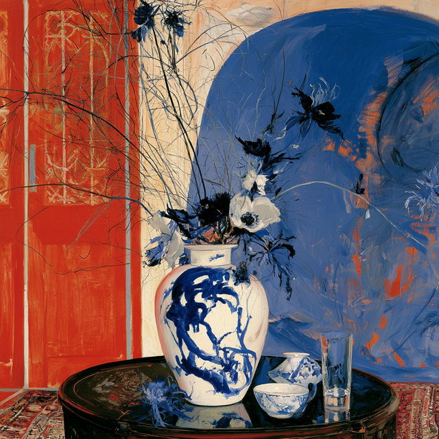 Brett Whiteley style, Midjourney V8.2, render 4 of 4