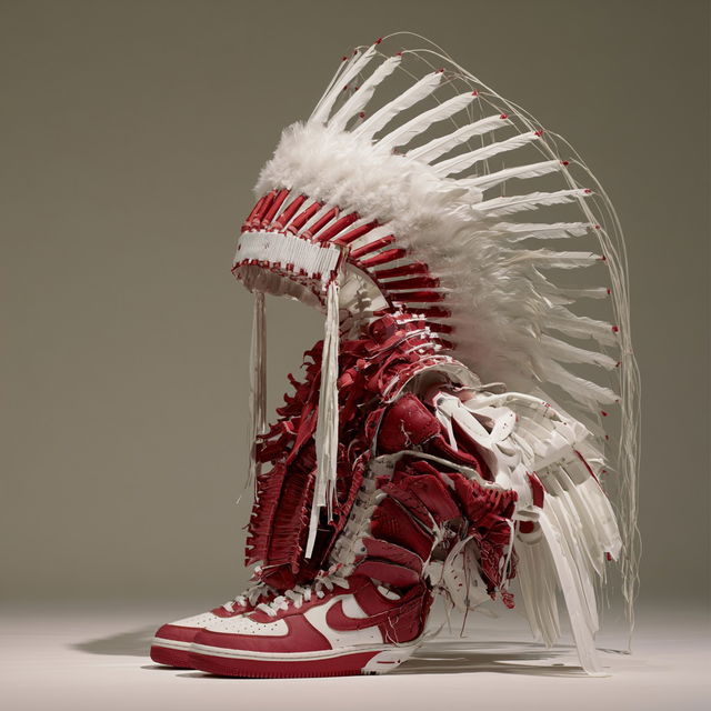 Brian Jungen style, Midjourney V8.2, render 2 of 4