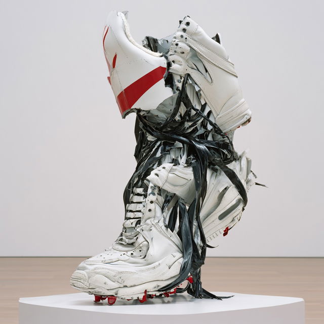 Brian Jungen style, Midjourney V8.2, render 3 of 4