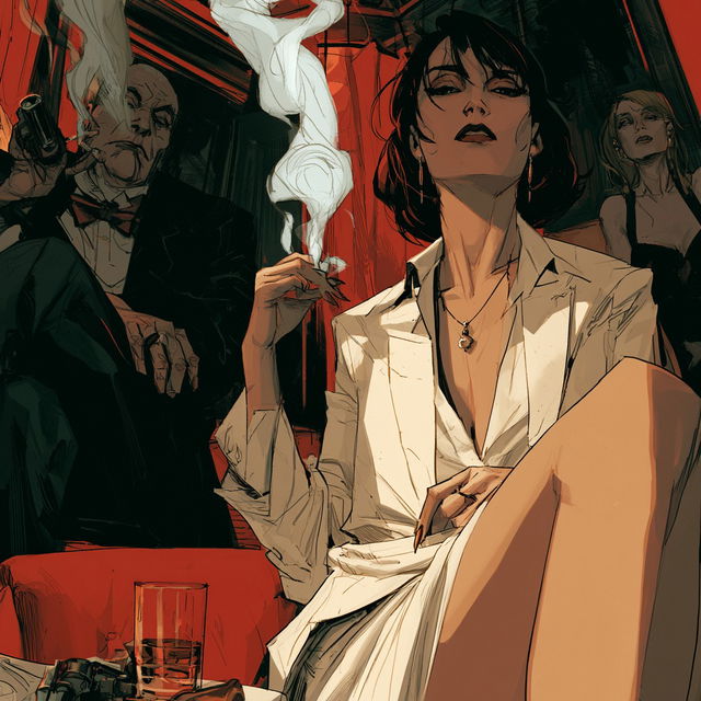 Brian K. Vaughan style, Midjourney V8.2, render 4 of 4