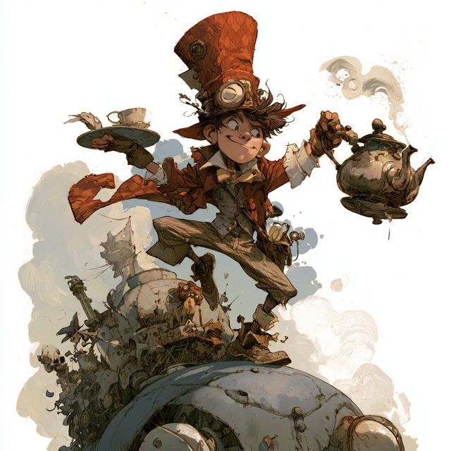 Brian Kesinger style, Midjourney V8.2, render 4 of 4