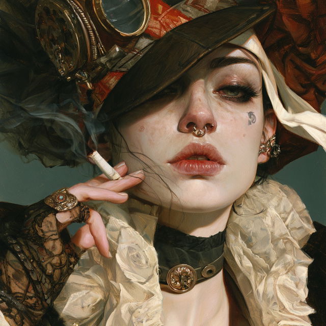 Brian M. Viveros style, Midjourney V8.2, render 2 of 4