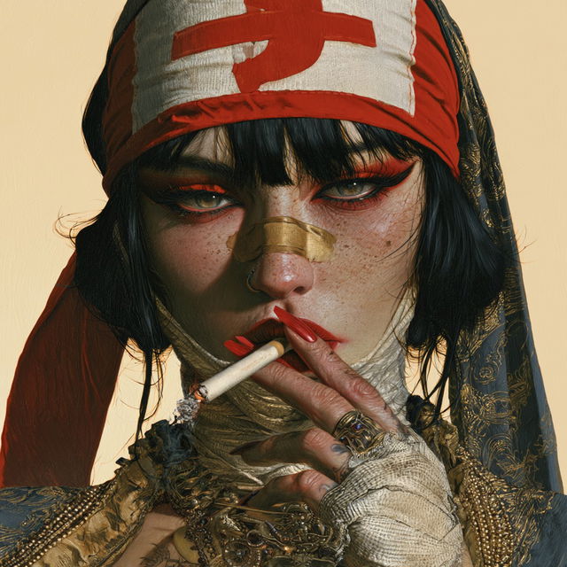 Brian M. Viveros style, Midjourney V8.2, render 1 of 4