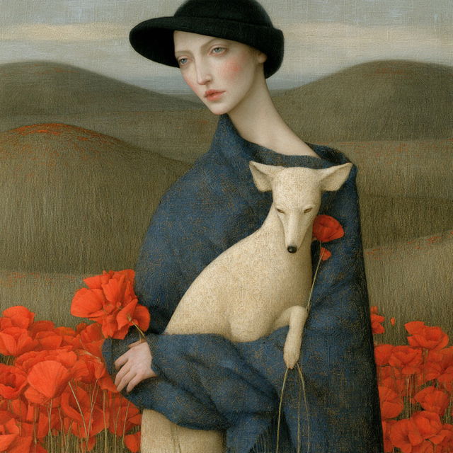 Bridget Bate Tichenor style, Midjourney V8.2, render 4 of 4