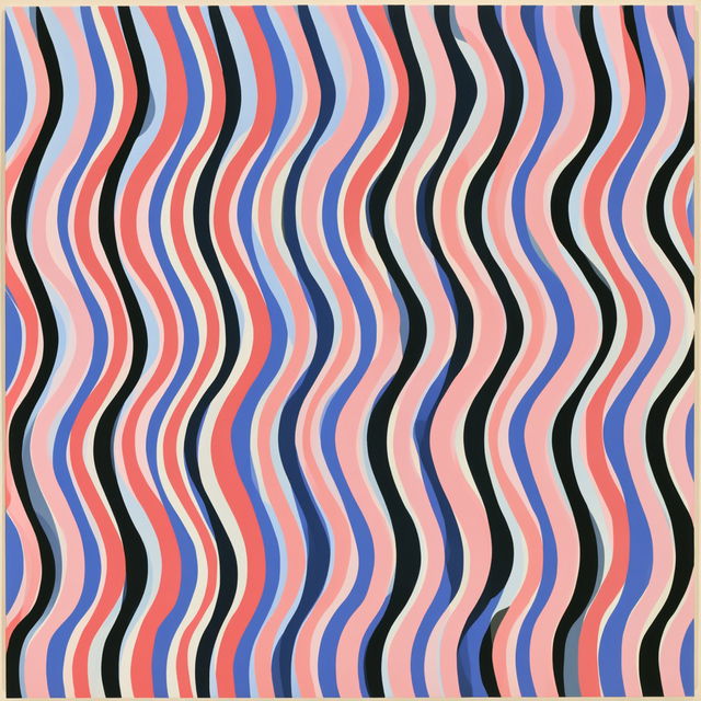 Bridget Riley style, Midjourney V8.2, render 4 of 4