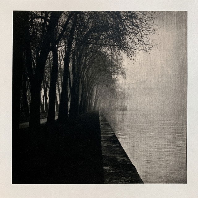 Bromoil print style, Midjourney V8.2, render 1 of 4