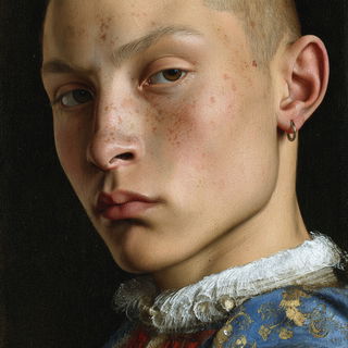 Bronzino style, Midjourney V8.2, render 4 of 4