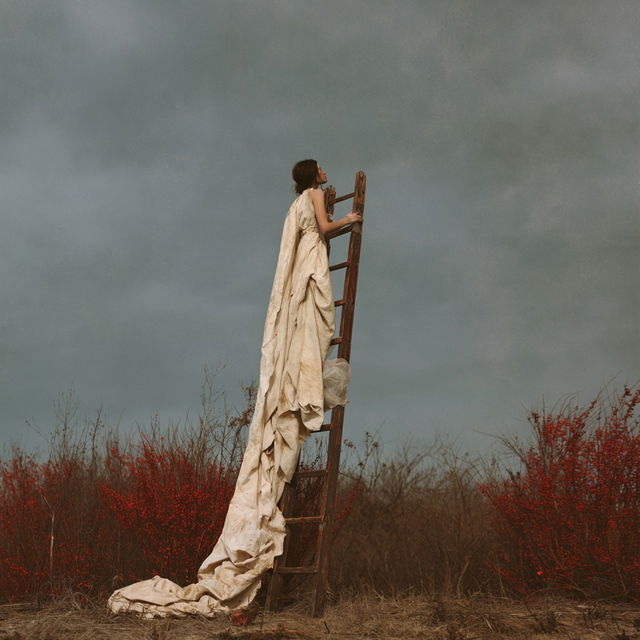 Brooke Shaden style, Midjourney V8.2, render 1 of 4