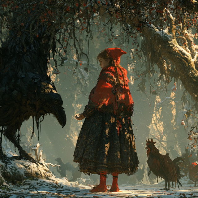 Brothers Grimm style, Midjourney V8.2, render 4 of 4