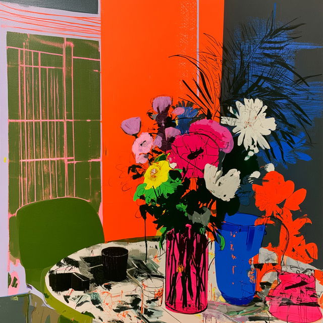 Bruce McLean style, Midjourney V8.2, render 4 of 4