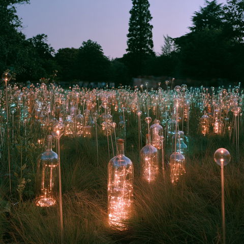 Bruce Munro style (Sculptors), Midjourney V8.2