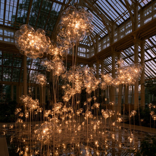 Bruce Munro style, Midjourney V8.2, render 3 of 4