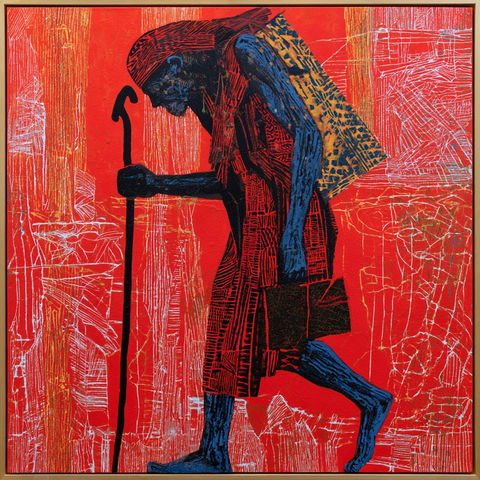 Bruce Onobrakpeya style (Printmakers), Midjourney V8.2