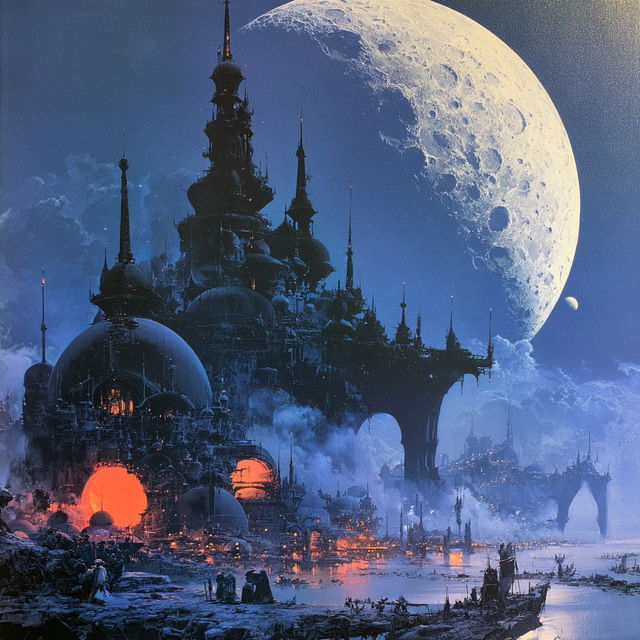 Bruce Pennington style, Midjourney V8.2, render 1 of 4