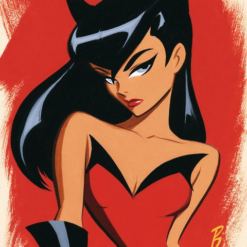 Bruce Timm style (Illustrators), Midjourney V8.2
