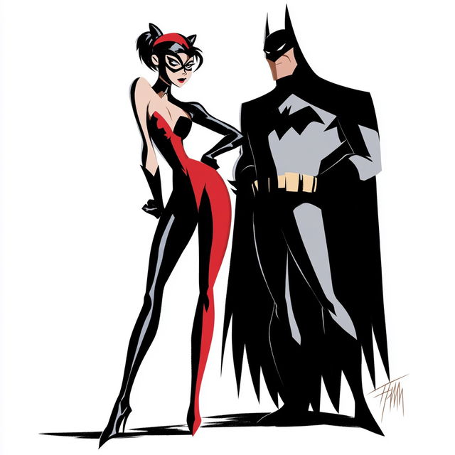 Bruce Timm style, Midjourney V8.2, render 1 of 4