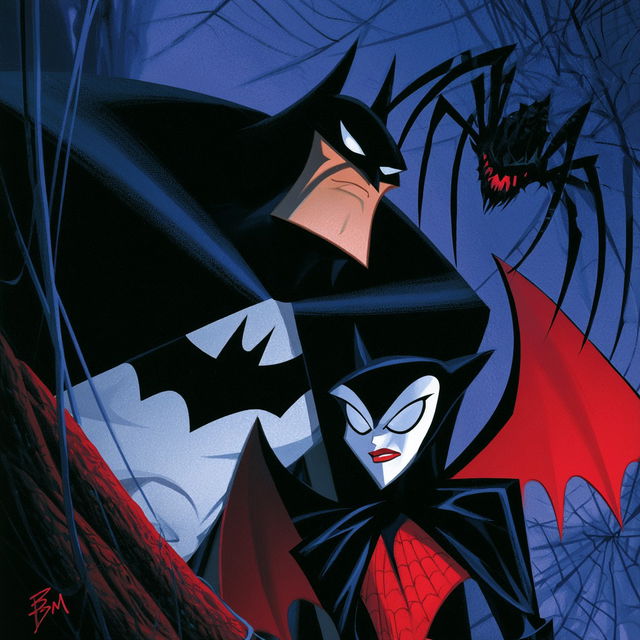 Bruce Timm style, Midjourney V8.2, render 4 of 4