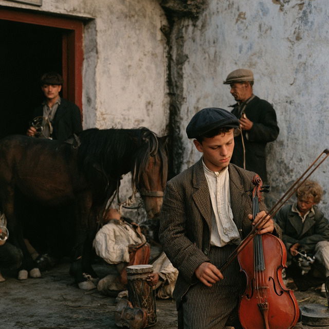 Bruno Barbey style, Midjourney V8.2, render 4 of 4
