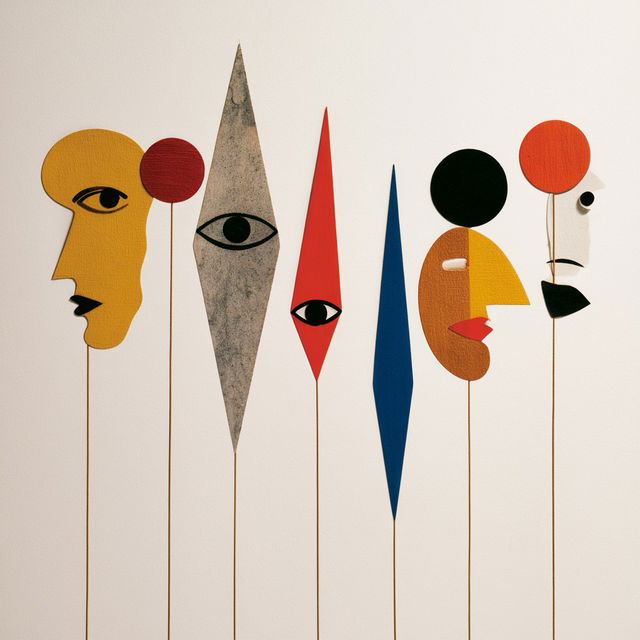 Bruno Munari style, Midjourney V8.2, render 3 of 4