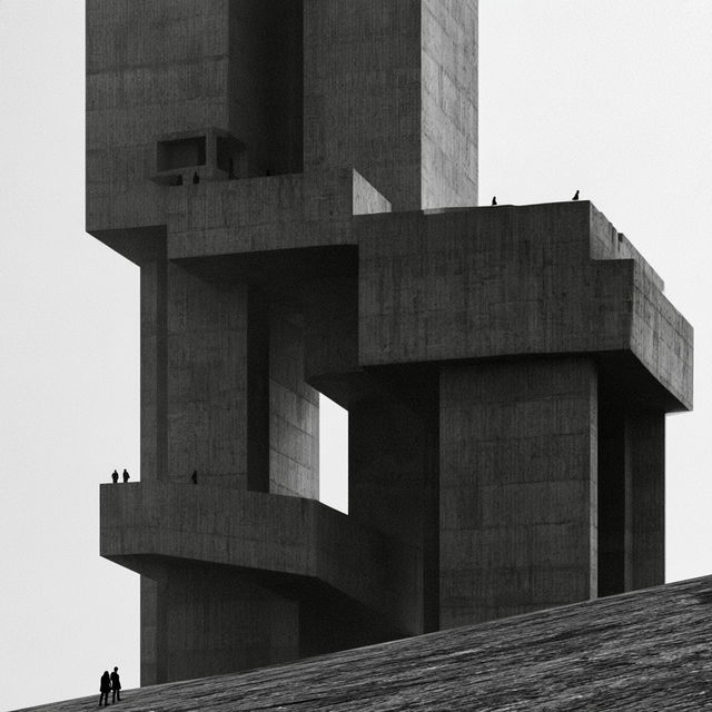 Brutalism style, Midjourney V8.2, render 4 of 4