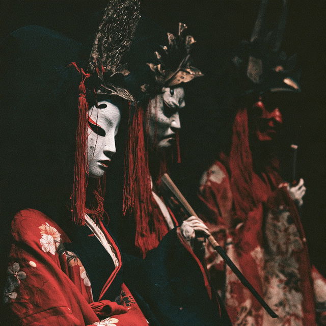 Bunraku style, Midjourney V8.2, render 3 of 4