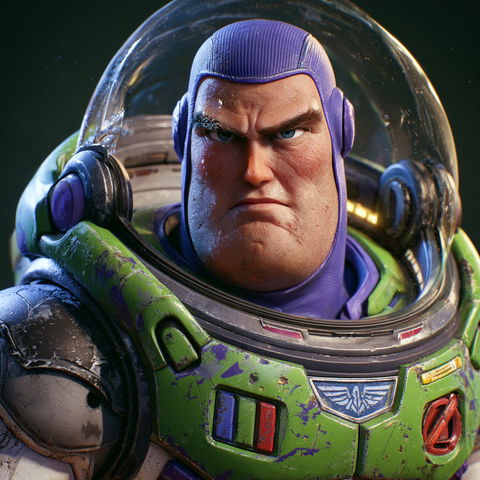 Buzz Lightyear style (Titles), Midjourney V8.2