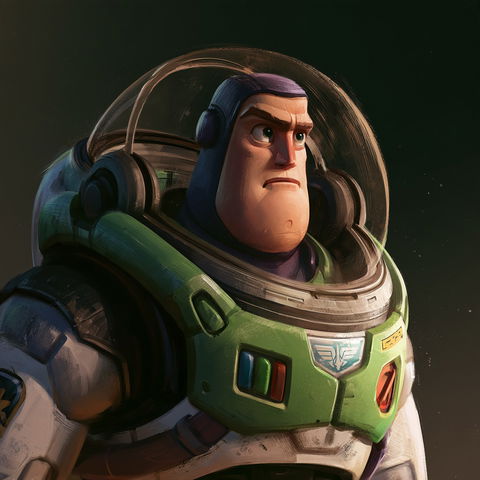 Buzz Lightyear style (Titles), Midjourney V8.2