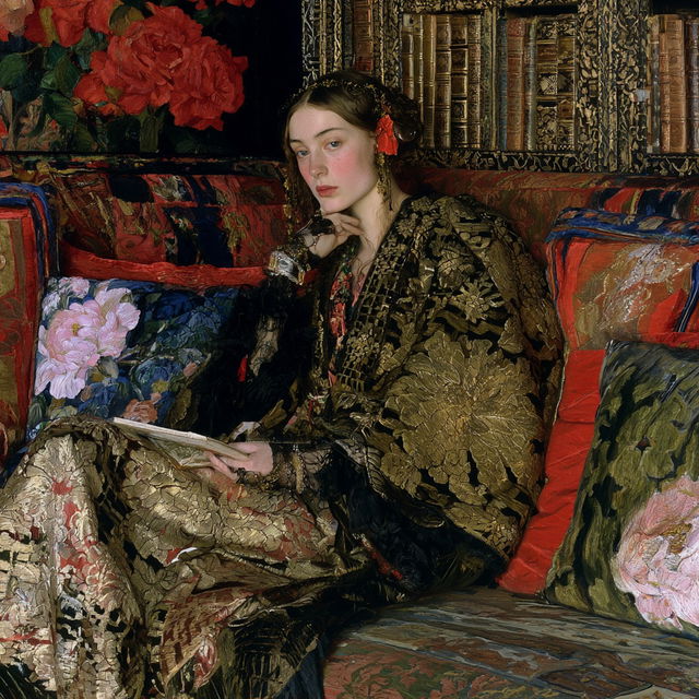 Byam Shaw style, Midjourney V8.2, render 4 of 4