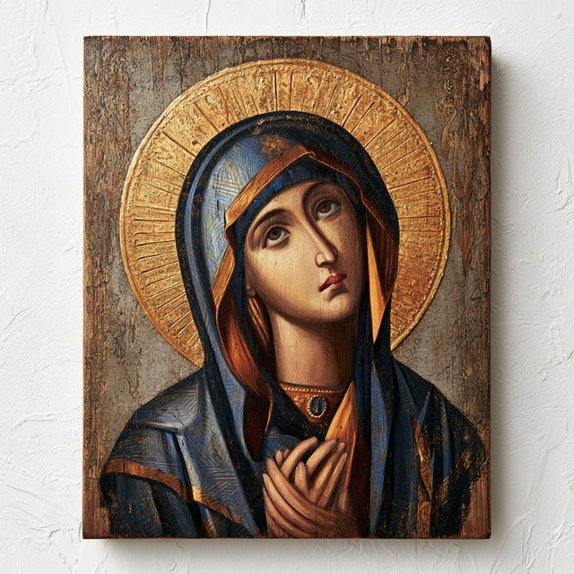 Byzantine icon style, Midjourney V8.2, render 2 of 4