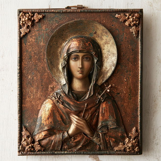Byzantine icon style, Midjourney V8.2, render 3 of 4