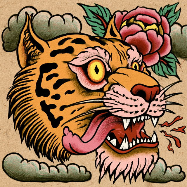 Inkstained Glasswork style, Midjourney V8.2, render 3 of 4