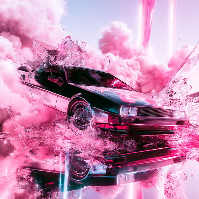 Neon Permafrost style, Midjourney V8.2, render 3 of 4