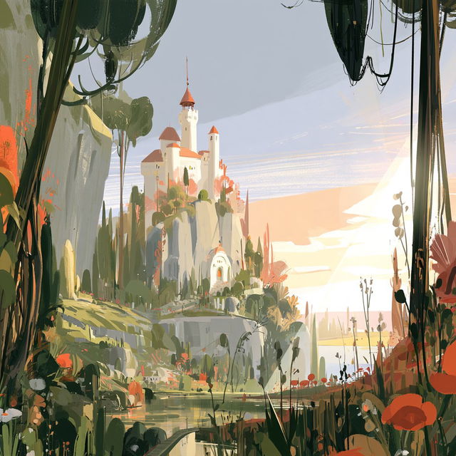 Rosewindow Pastoral style, Midjourney V8.2, render 4 of 4