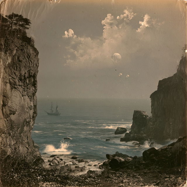 Albumen Surrealism style, Midjourney V8.2, render 2 of 4