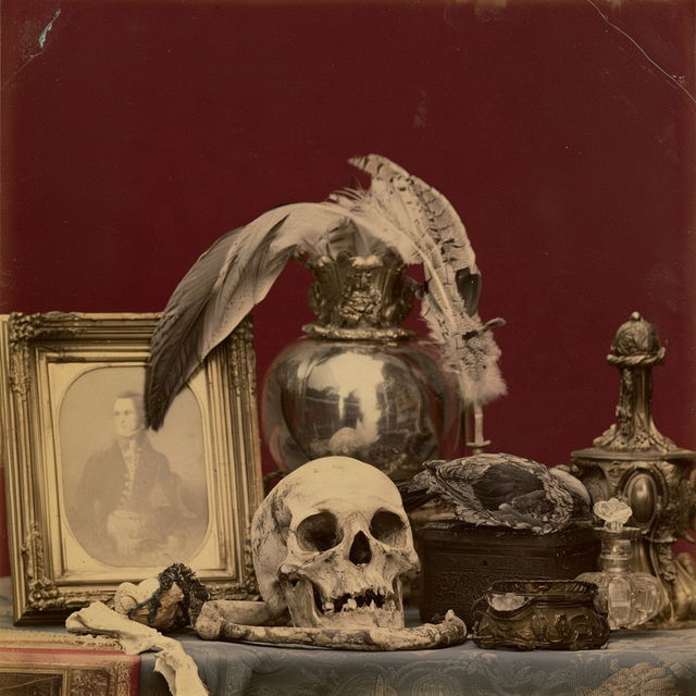Albumen Surrealism style, Midjourney V8.2, render 4 of 4