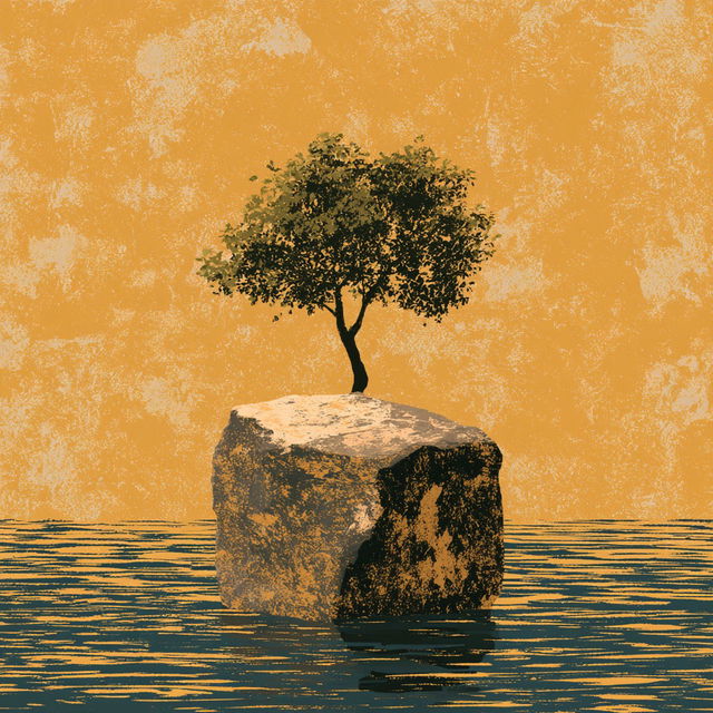 Ochre Gildscape style, Midjourney V8.2, render 2 of 4