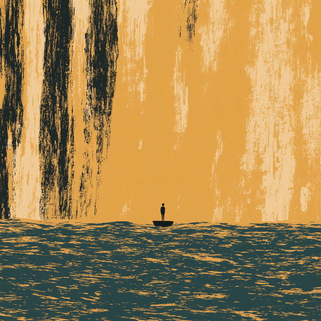 Ochre Gildscape style, Midjourney V8.2, render 3 of 4