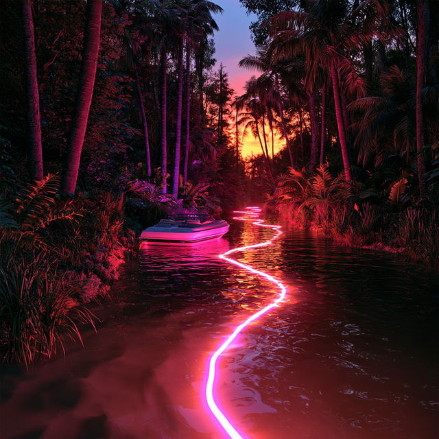 Refractropical style, Midjourney V8.2, render 1 of 4