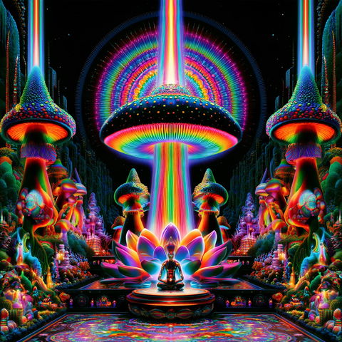 Rainbow Marquee Wilderness style (SREF codes), Midjourney V8.2