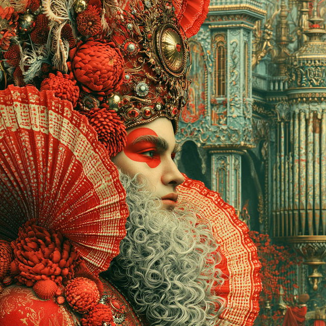 Ceremosaic style, Midjourney V8.2, render 2 of 4